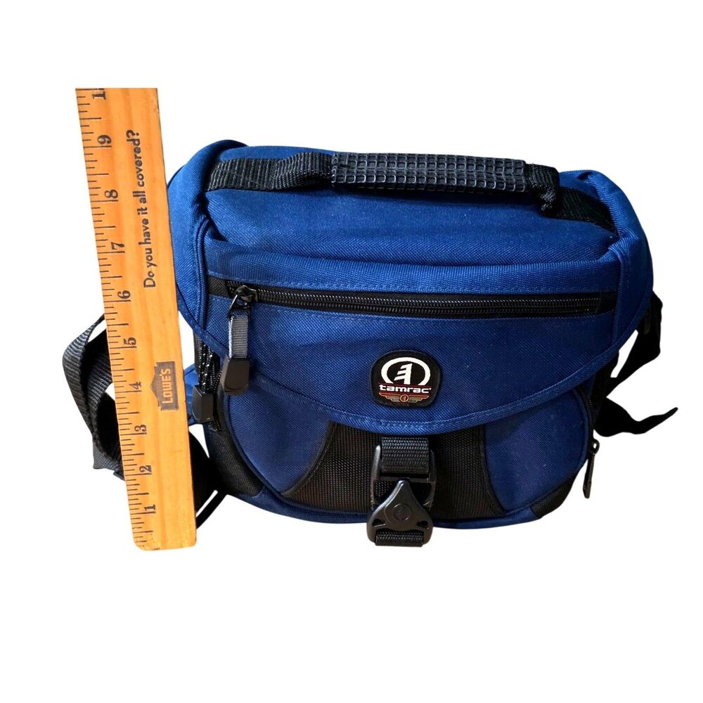 Tarmac Explorer 2 camera shoulder bag ~7 x 9 x 6" blue - Picture 11 of 11